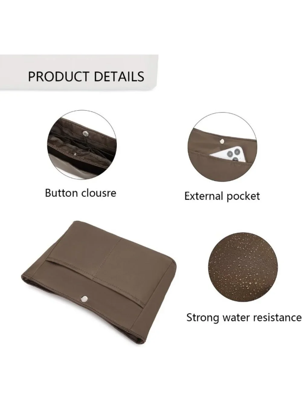 Compact Handbag Organizer Insert | Small Purse Storage Solution for Easy Access
